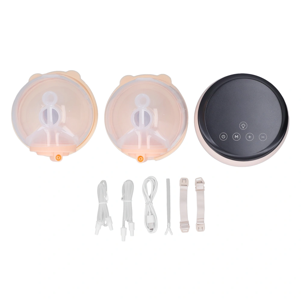 Wearable Double Breast Pump Painless Massage 3 Modes 9 Gears Dual Breast Pump with Night Light