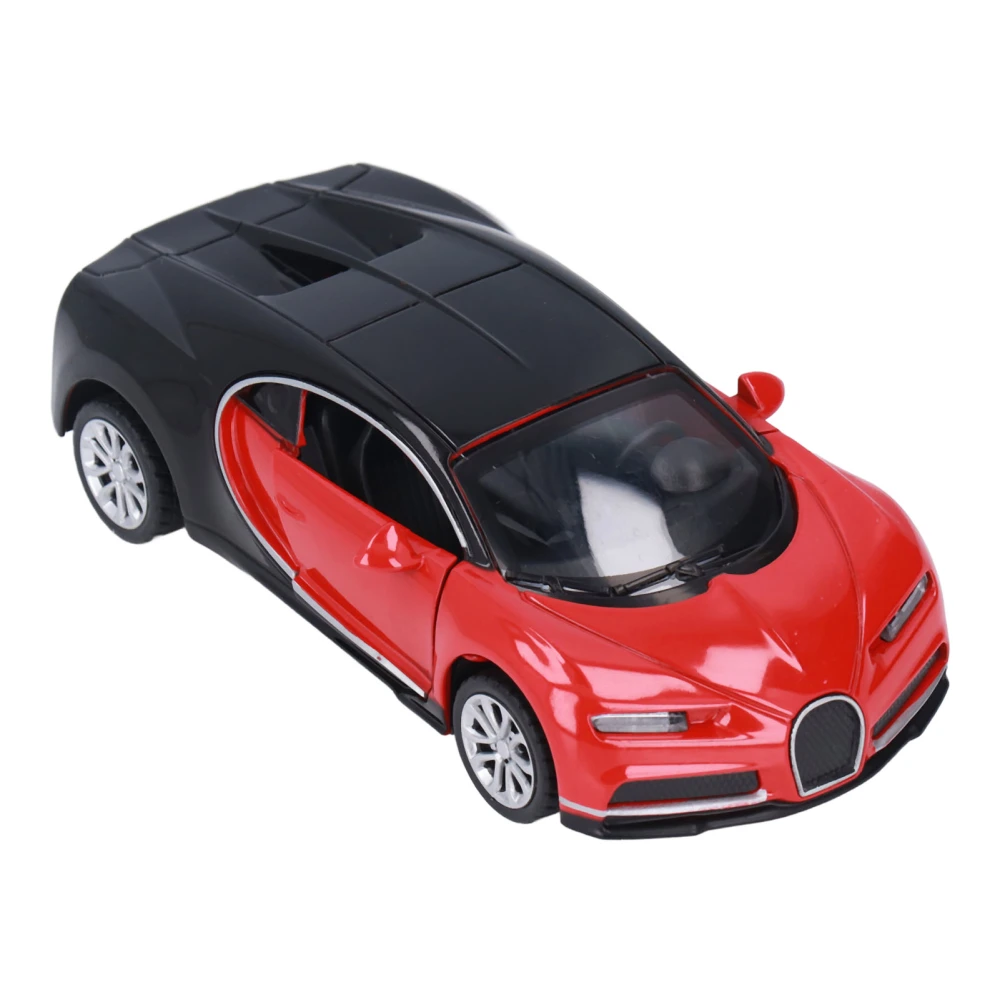 1:36 Alloy Car Model Realistic Exquisite Alloy Pull Back Sports Car Model Toy for 3 Years Old +(Red )