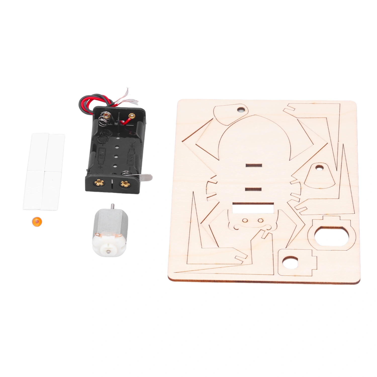 Electric Araneid DIY Toy Wooden Assemble Physics Experiment Educational Toy for Children