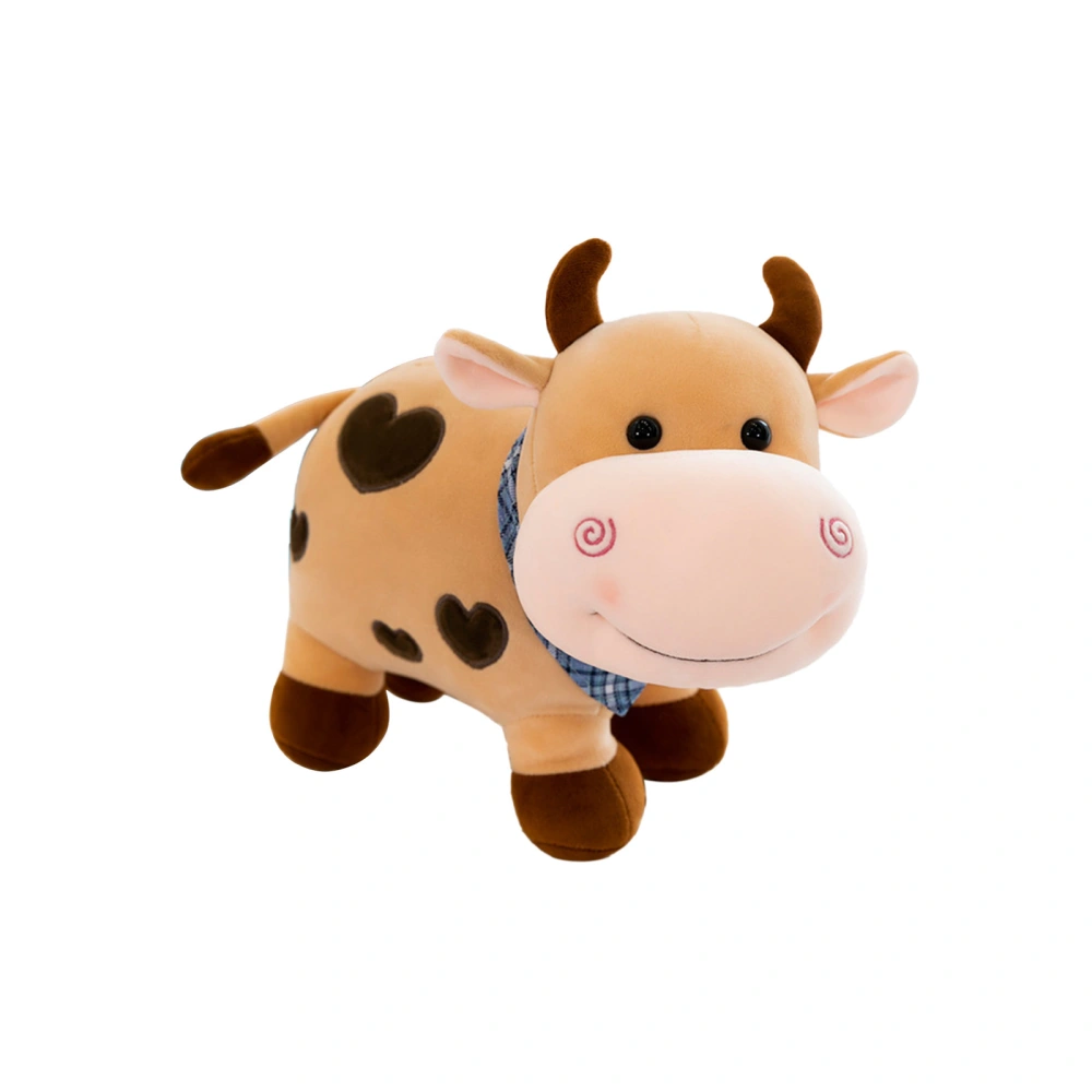 Cute Calf Plush Toys Super Soft Cow Doll Children's Zodiac Cattle Dolls Ornaments Birthday Gift