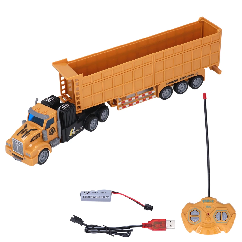 1:48 Scale RC Semi Truck Toy High Simulation Remote Control Carrier Transport Truck for Kids