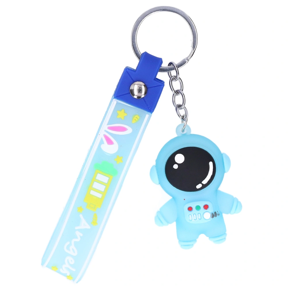 Cartoon Astronaut Keychain Cute 3D Figure Wallet Backpack Bag Car Pendant Decoration Keychain for Men WomenBlue