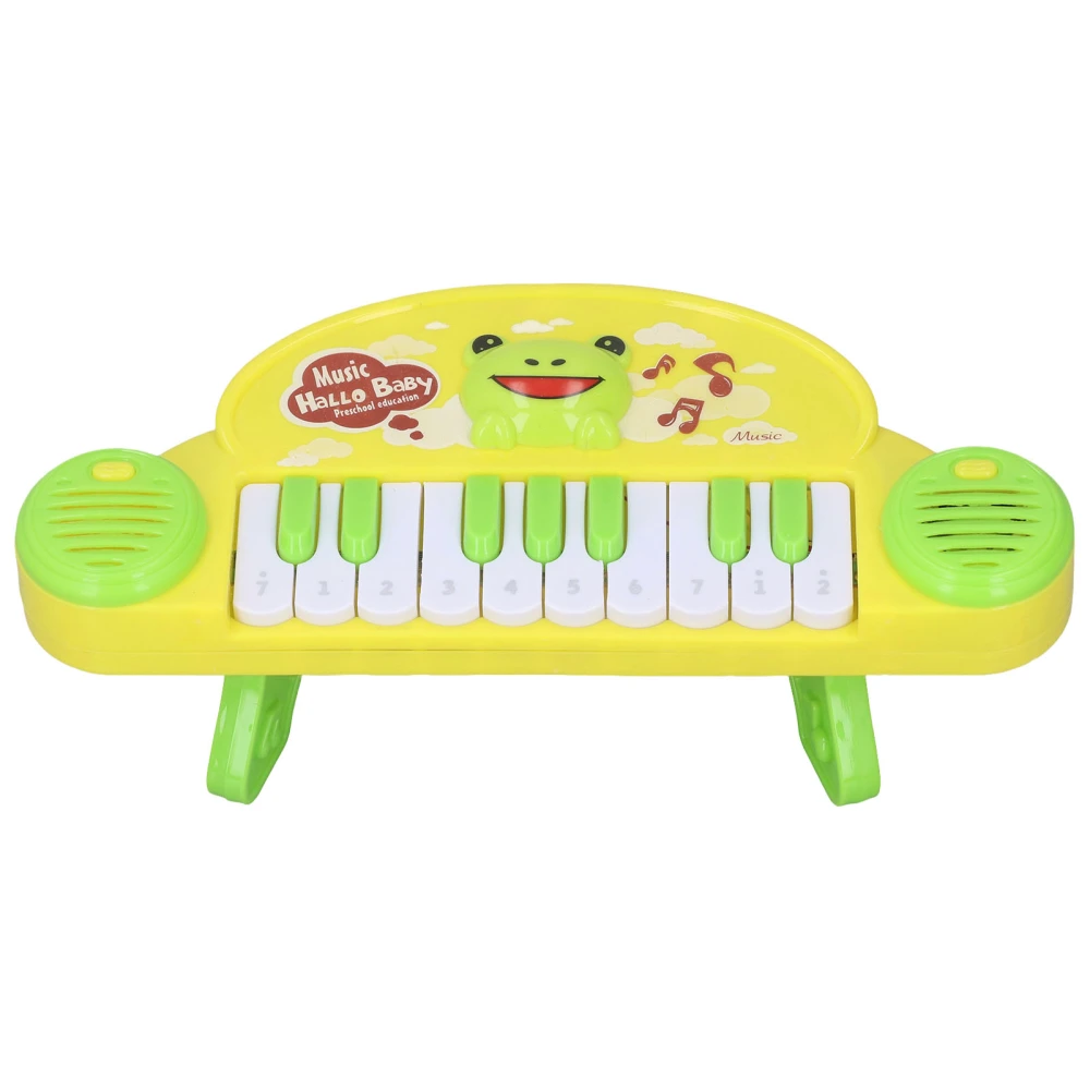 Baby Piano 10 Keys Interesting Cultivating Music Education ABS Material Mini Keyboard Piano for KidsGreen