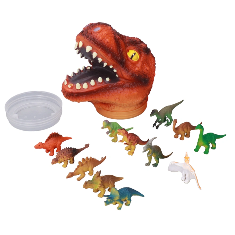 Dinosaur Hand Puppet Kit Outdoors Portable Children Animal Hand Puppet Toy for Stage Puppet Theater Role Play