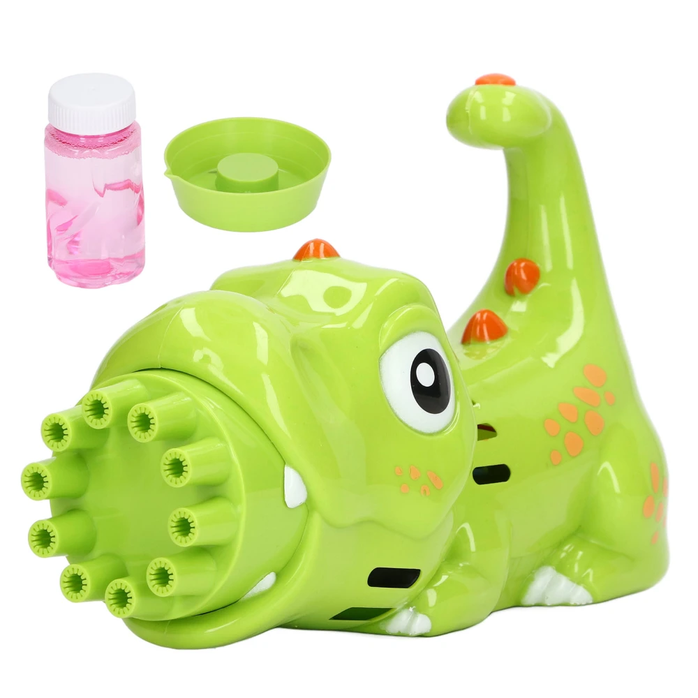 Electric Bubble Machine Dinosaur Shaped 10 Bubble Holes Automatic Bubble Making Toys with Bubble Solution 105ml