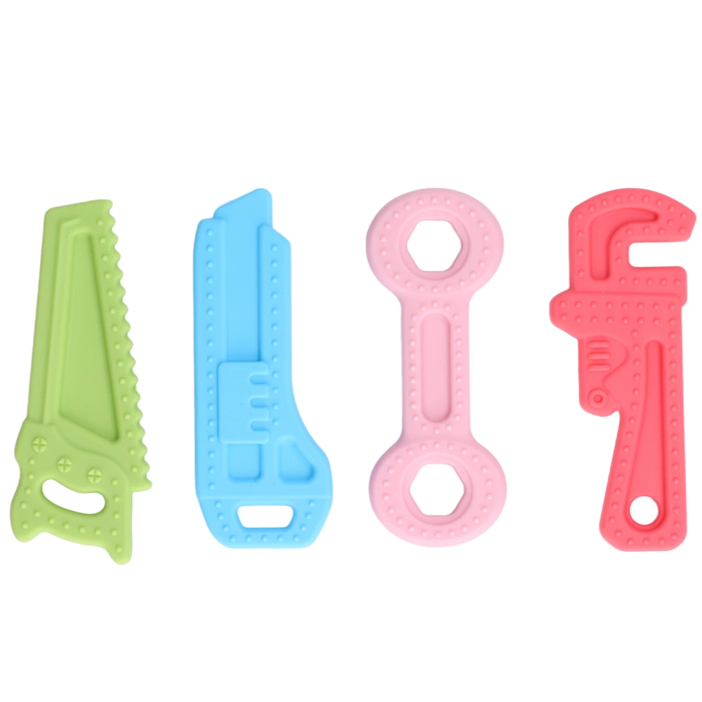 4pcs Teething Toys Food Grade Silicone Soothe Babies Sore Gums Teethers Chewing Toys1#