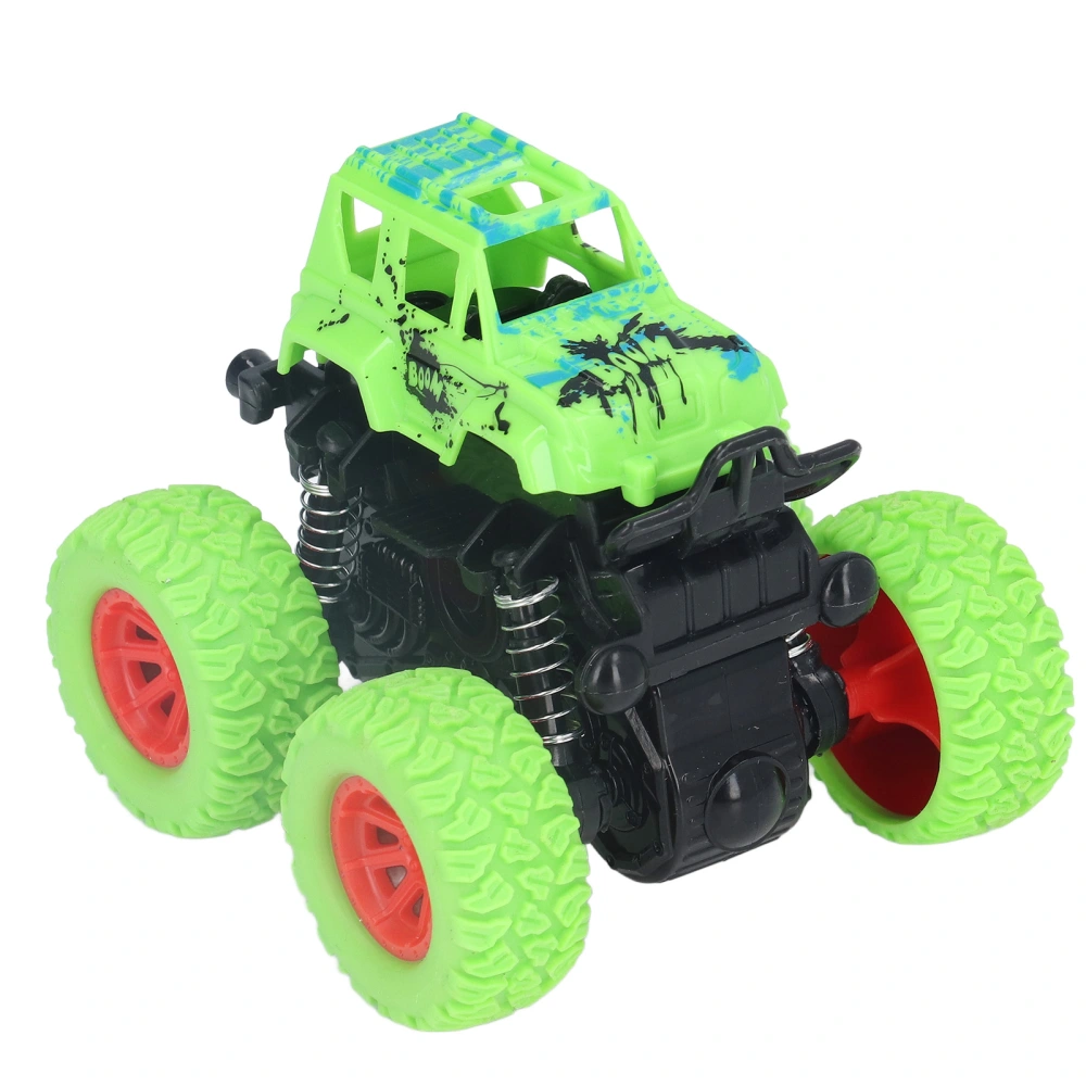 Inertial Off Road Vehicle Toy 360° Rotation 4 Wheel Drive Simulation Baby Car Model for KidsGreen