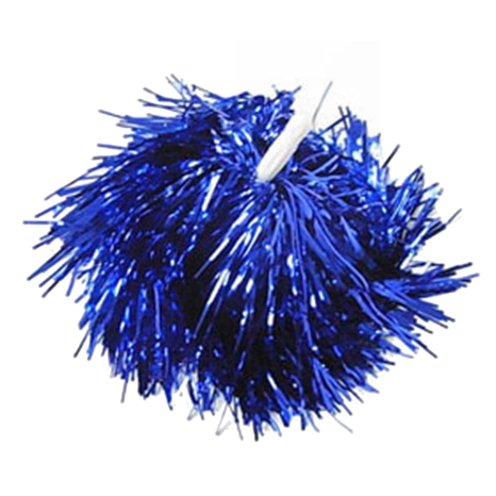 Cheerleading Pom Poms with Straight Handle Team Spirit Cheering Props for Aerobics Dancing School Sports GameBlue