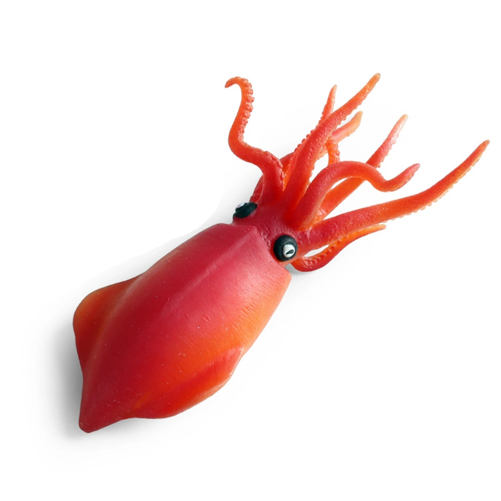 Realistic Sea Animal Figures Models Simulation TPR Rubber Squid Figurine Stress Relief Toy Decompression Toy Kids Prank Props