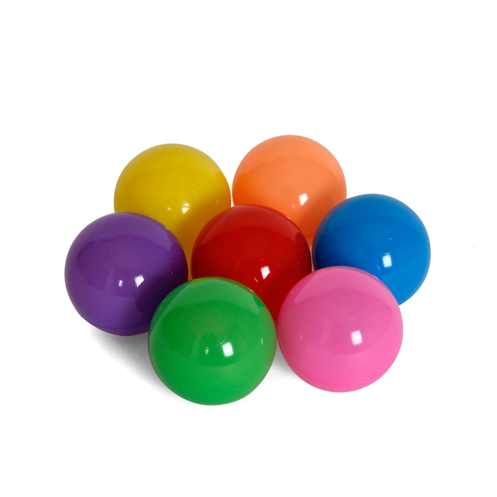 100pcs Kids Play Ball Funny Bright Color Reusable Ocean Ball for Pool Playground Tent7 Colors Thickened 5.5cm / 2.2in