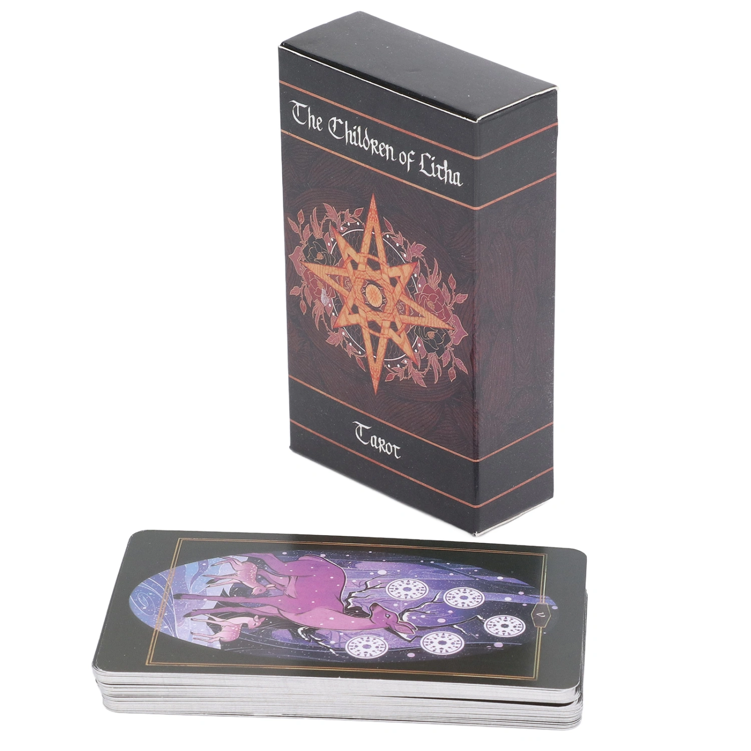 Children of Litha Tarot Cards Art Paper 78 Divination Decks Divination Fortune Telling Toys for Friends Party