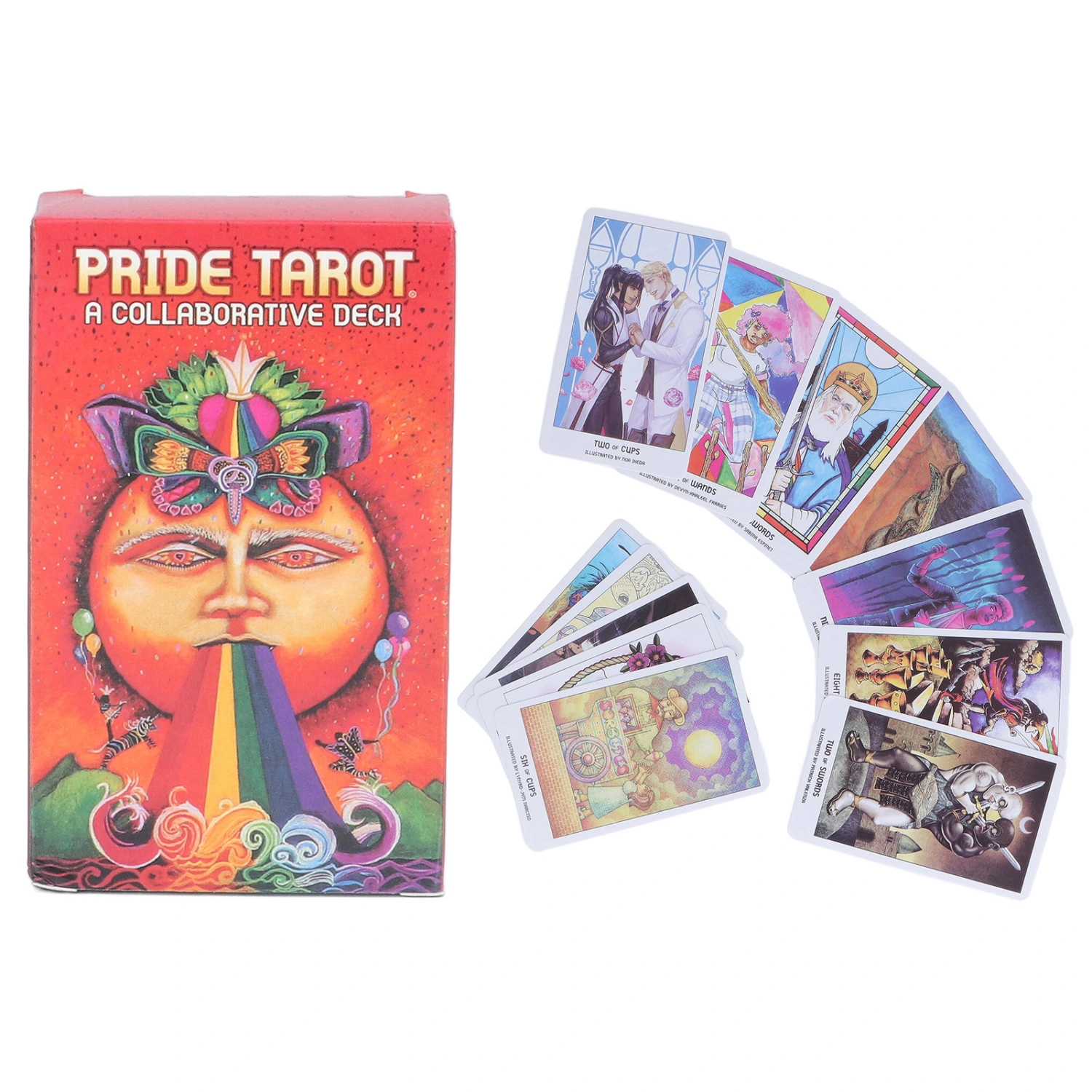 78pcs A Collaborative Tarot Deck English Language Divination Fate Forecasting Card Game