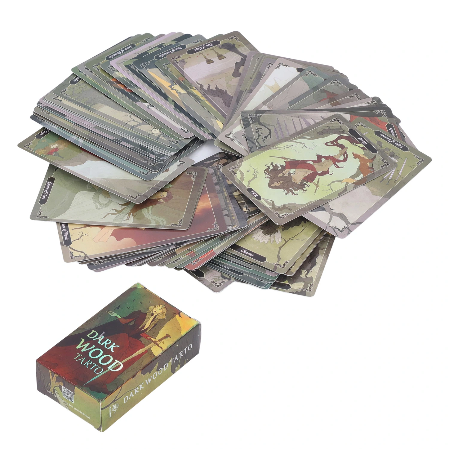 78pcs Tarot Cards Coated Paper Interactive Future Telling Game Divination Cards for Party Gathering
