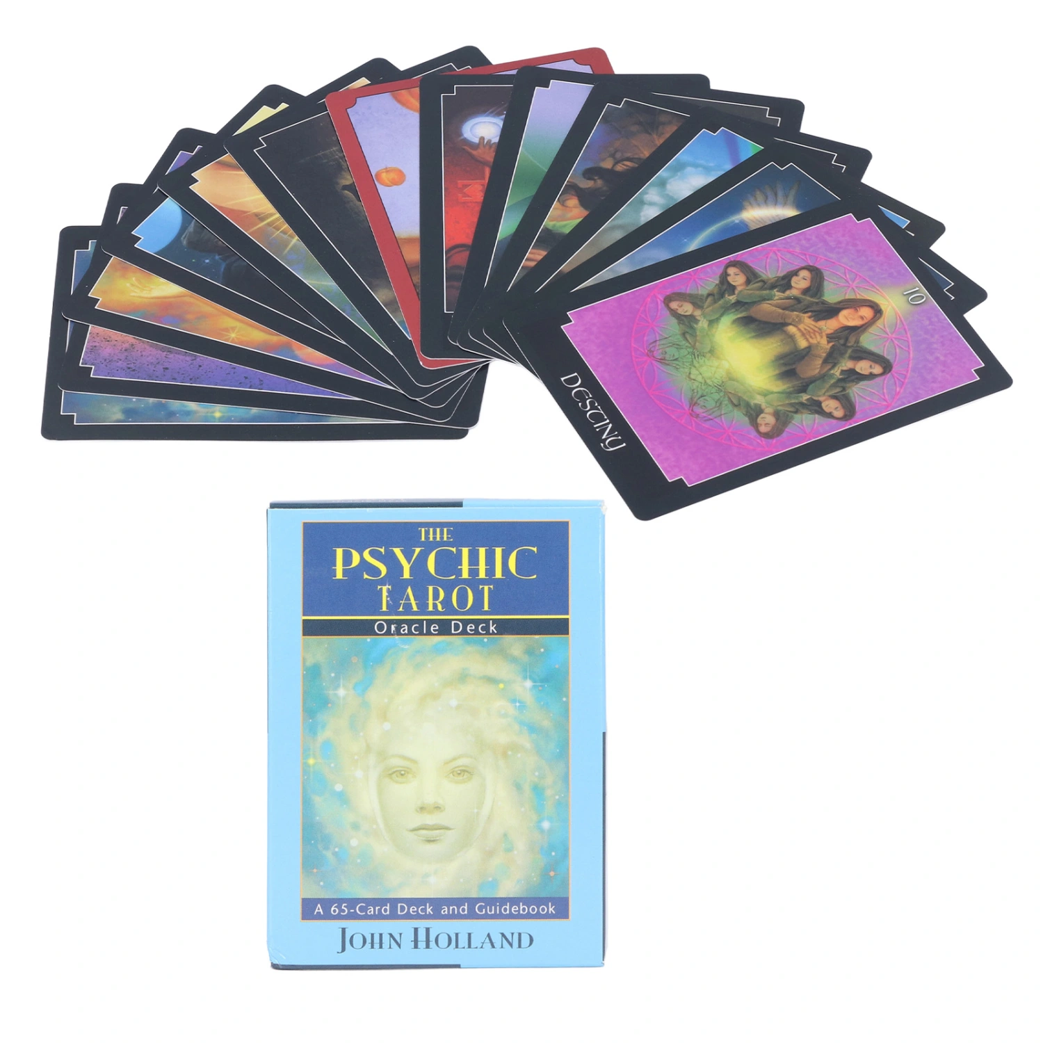 65pcs Psychic Tarot Oracle Deck Different Pictures Future Telling Board Cards Game
