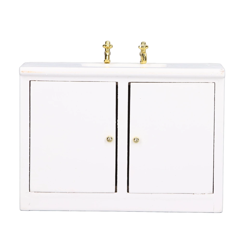 Mini Washbasin Cabinet Model 1:12 Simulation Life Scene Vivid Delicate Miniature Dollhouse Decoration Accessories