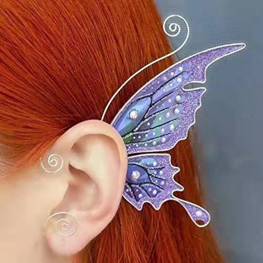 1 Pcs Chic Elf Ear Cuff Cosplay Fairy Earring Clips for Women Girls Wedding Earcuff Jewelry