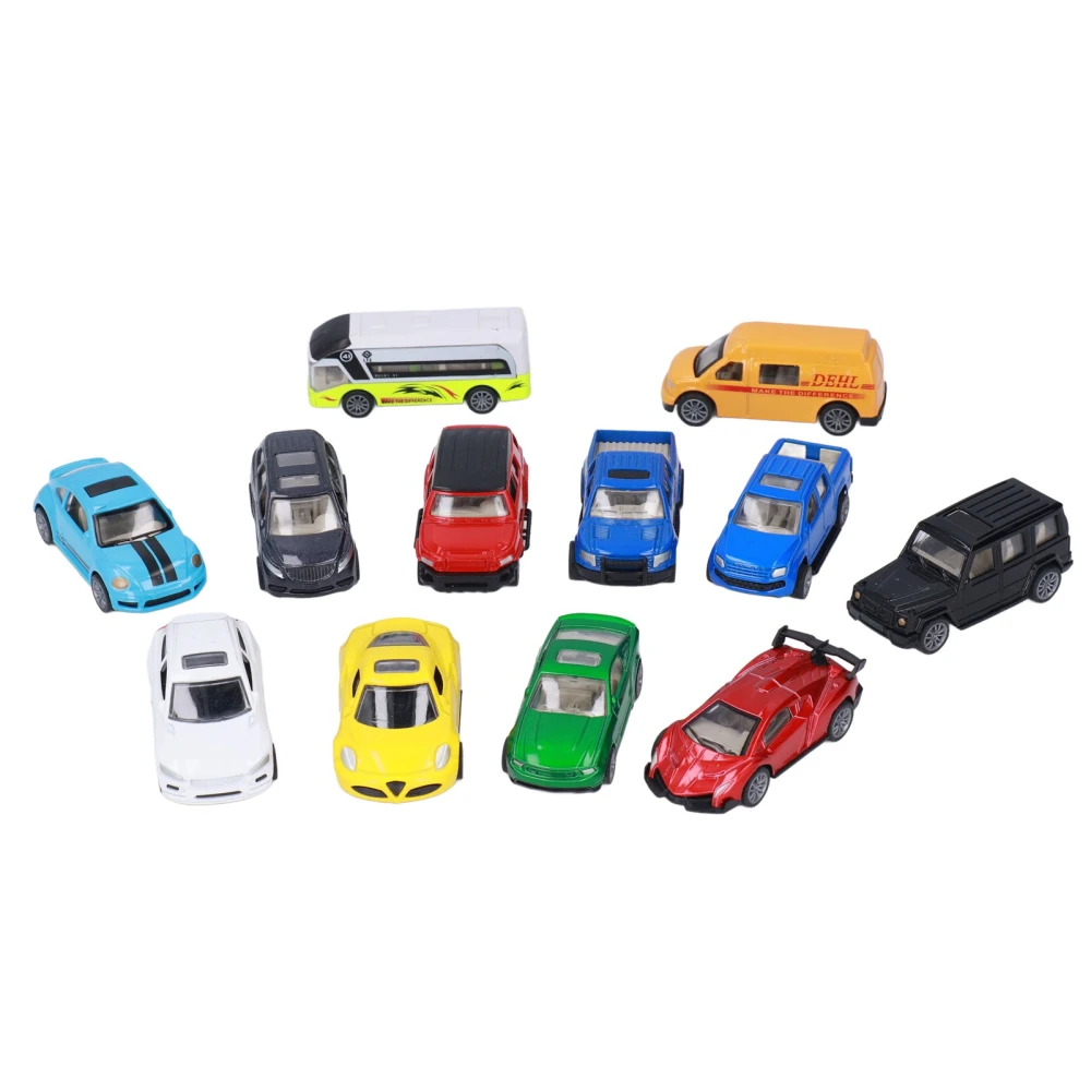 1:60 Scale 12pcs Sports Car Toy Set Alloy Cars Toys Playset Pull Back Cars Model Toys