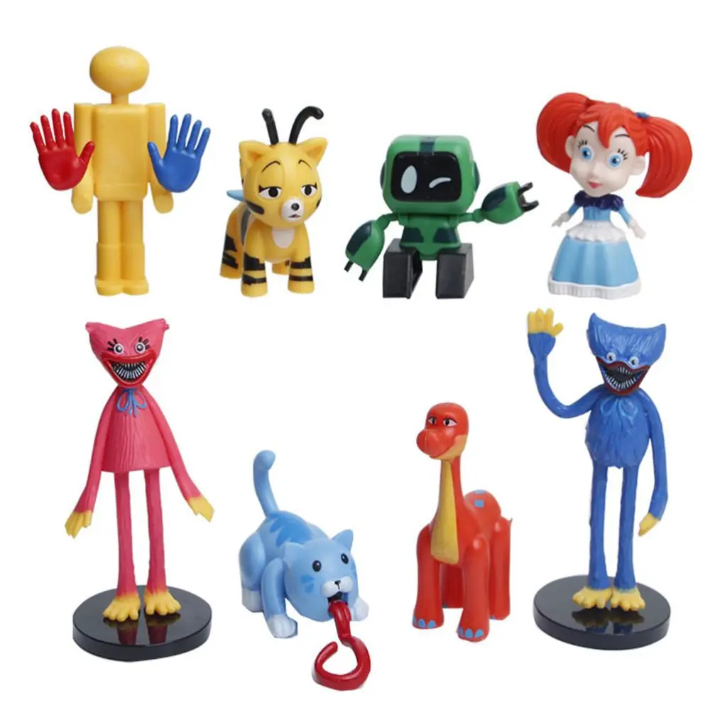 Game Characters PVC Doll Cartoon Cake Figure Ornaments Sausage Monster Collecting Toys for Anime Fan