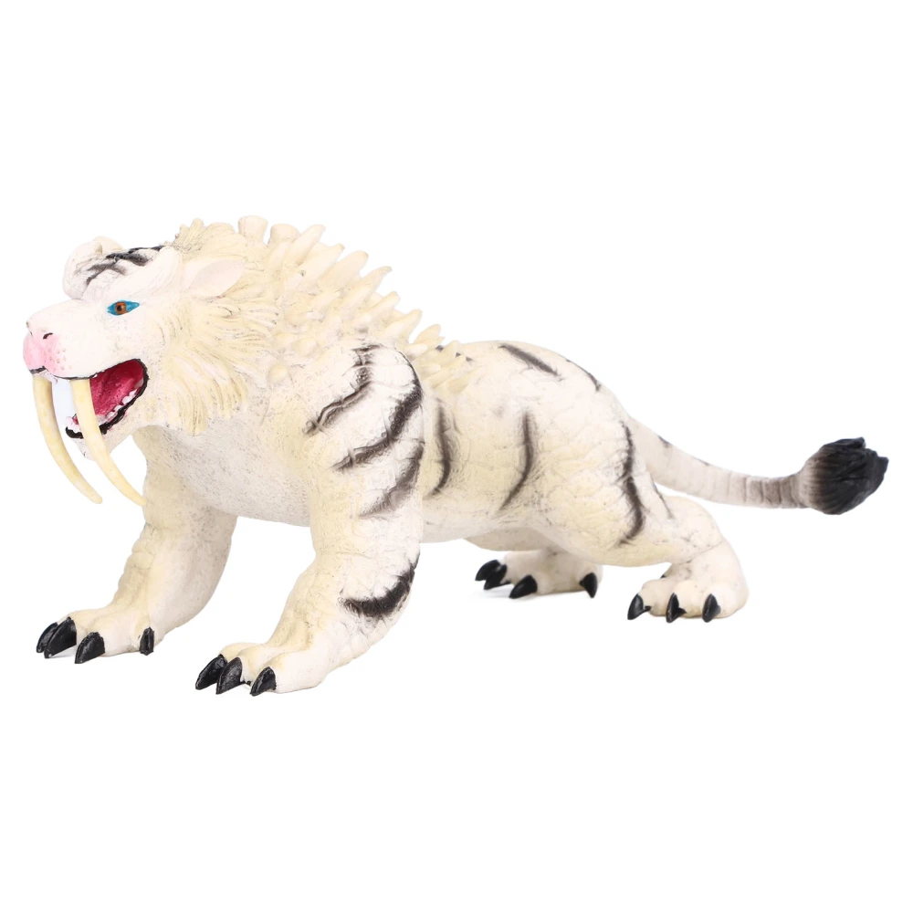 White Tiger Model Simulation Plastic Animal Figurine Ornament Children Educational Toy