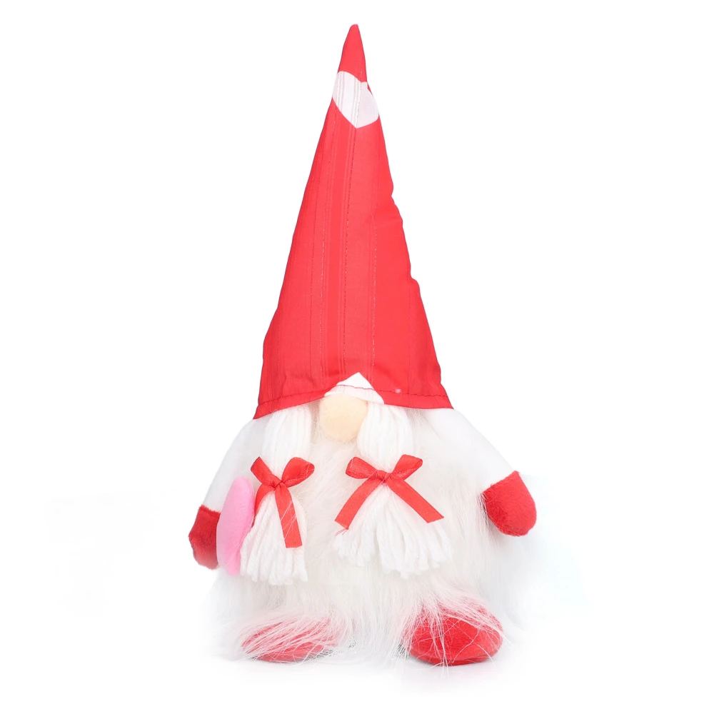 Gnome Doll Valentine's Day Home Soft Cute Exquisite Plush Gnomes Toy Holiday Decoration OrnamentRed