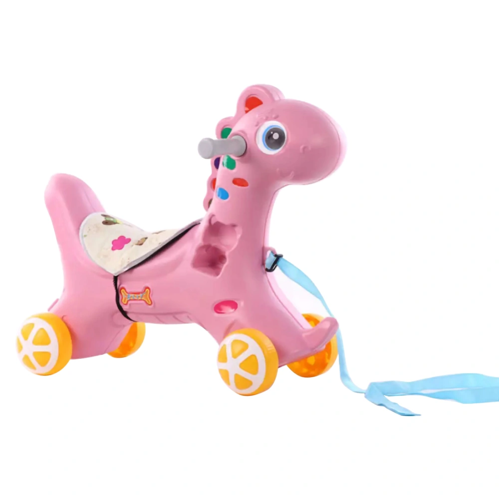 Children Ride On Horse Toy Kid Cute Exquisite Cartoon Sliding Car Toy Birthday Gift for Home KindergartenPink Horse