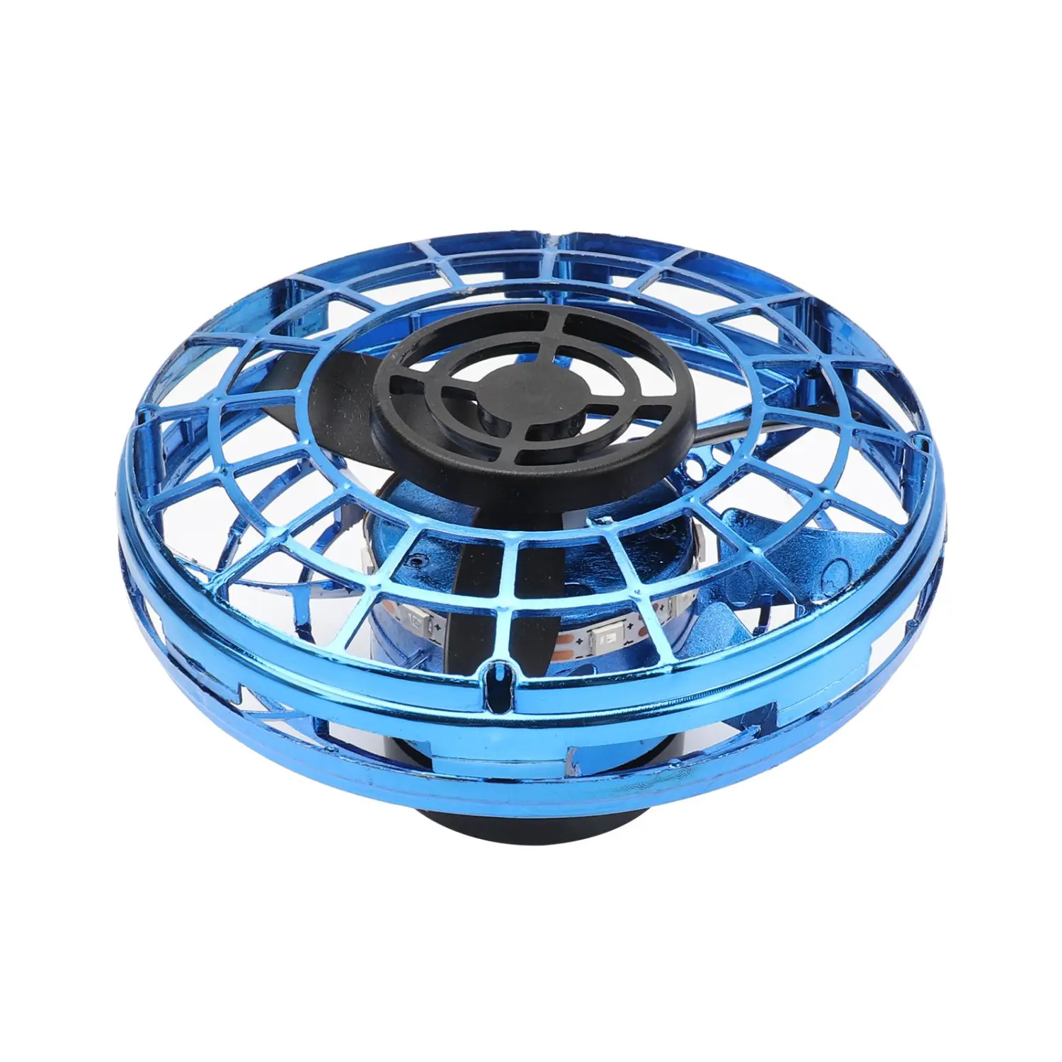 Mini Top Toy Hand Operated Drone with USB Charging for Kids Adults Gifts Flying Drone Toys with 360° Rotating and Shinning RGB LED Lights
