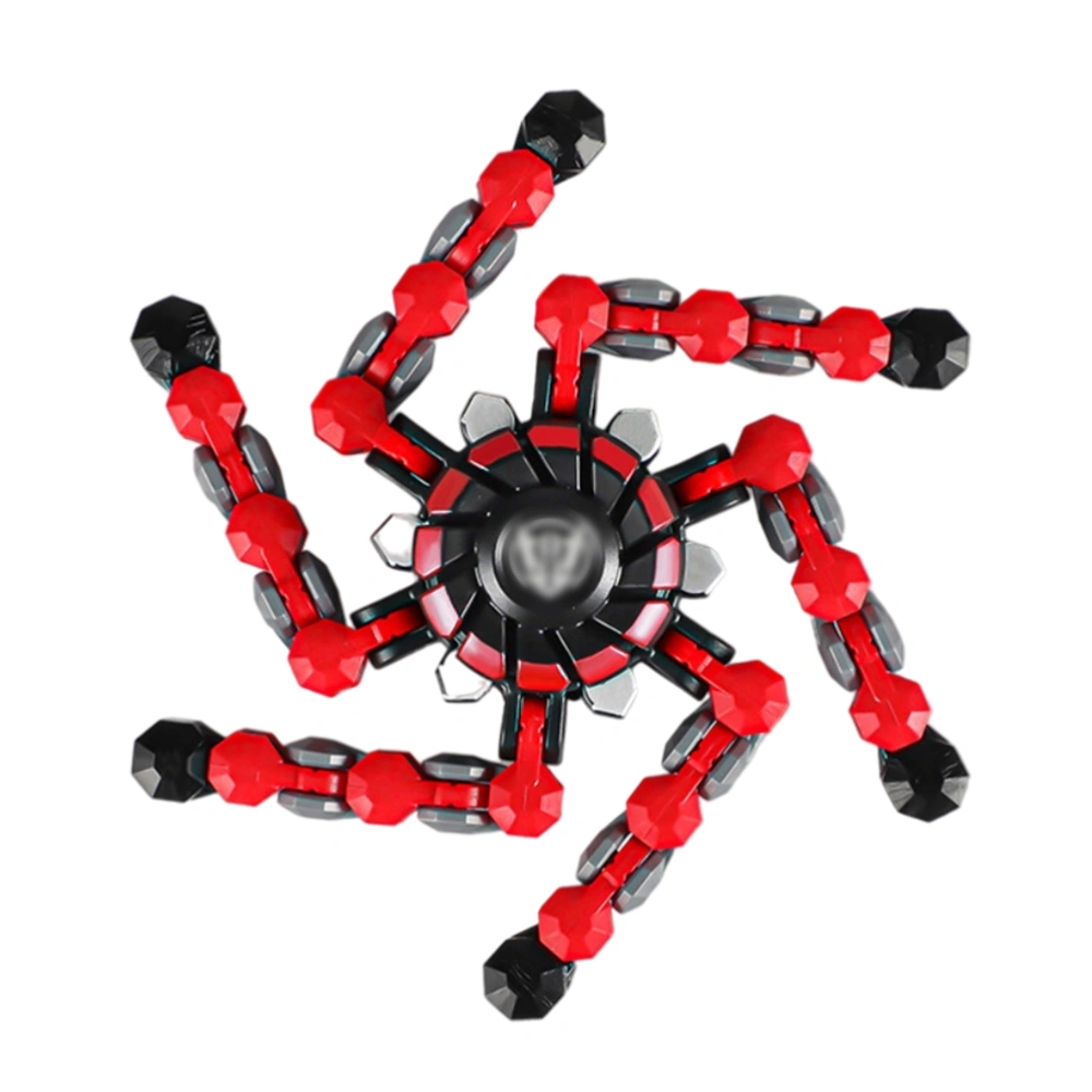 Deformable Stress Relief Toy Fingertip Rotating Robot Gyroscope Toy Mechanical Chain Gyroscope Toy for Kids and Friends