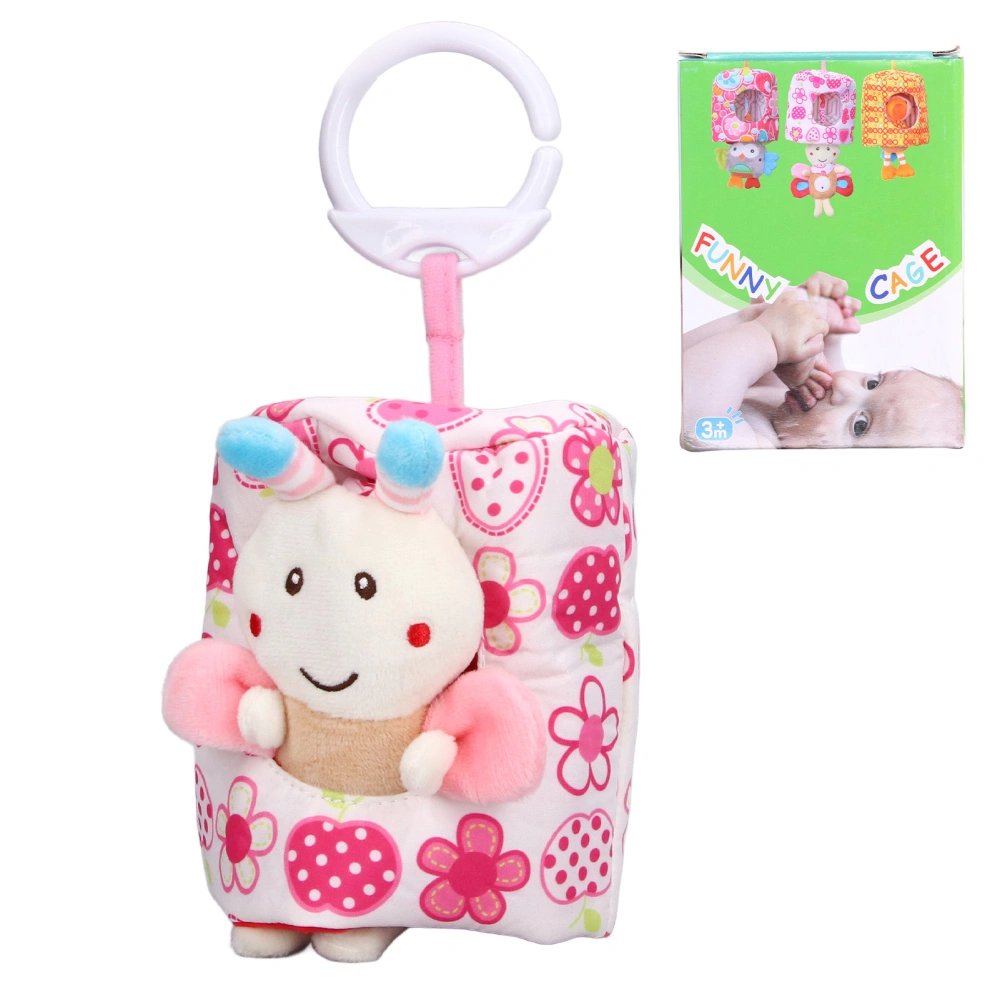 Kids Crib Hanging Toy Cute Cartoon Shape Pulling Vibration Soft Cotton Baby Stroller Bed Pendant Toy