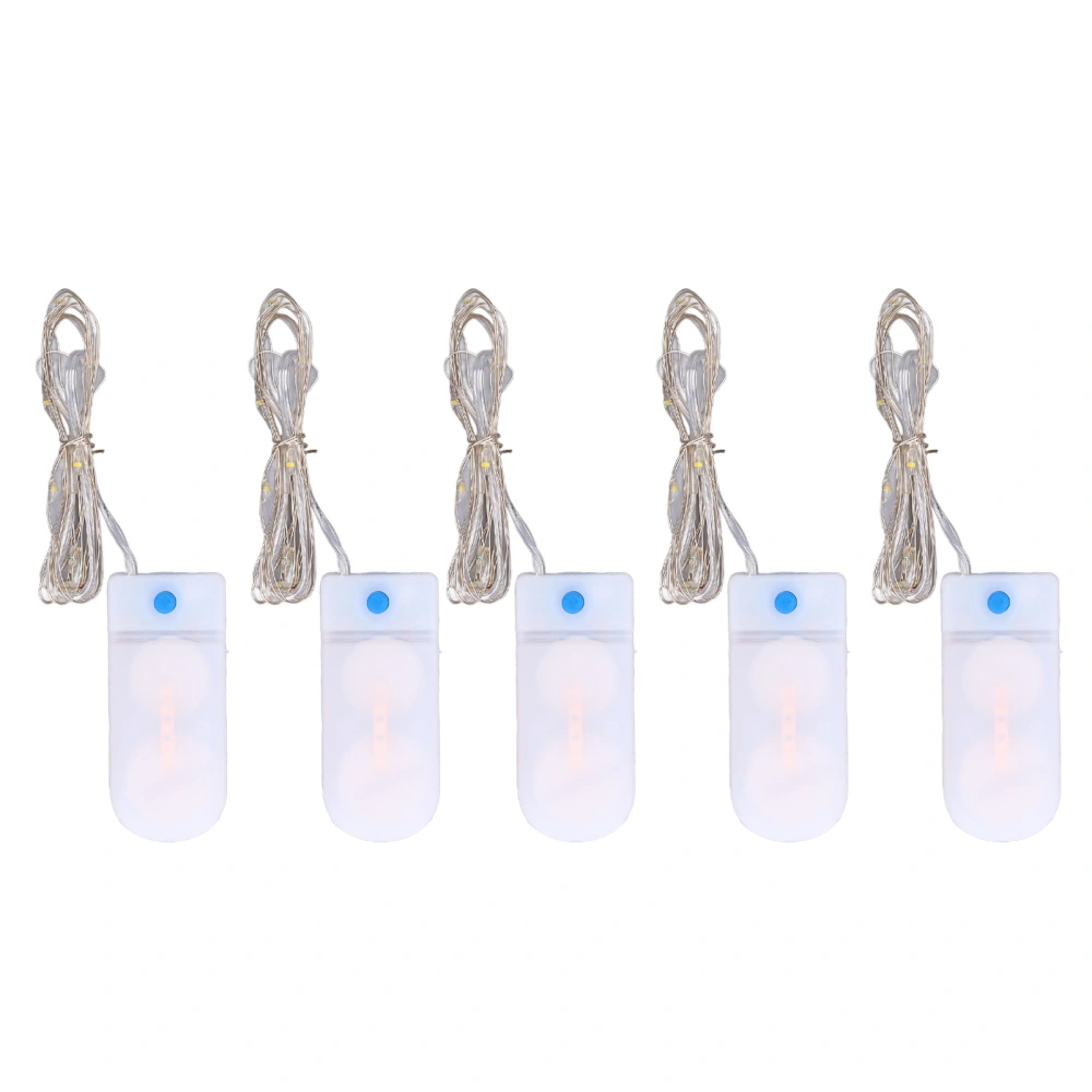 5pcs Mini LED Lights Romantic Elegant Light Weight DIY Making Convenient Decorative Accessories for 1/12 Dollhouse