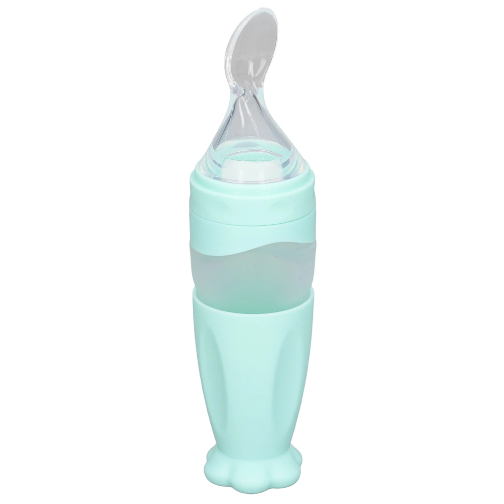 Feeding Bottle Spoon Easy Use Filtration Multipurpose Good Sealing Safety Design Baby Food FeederBlue