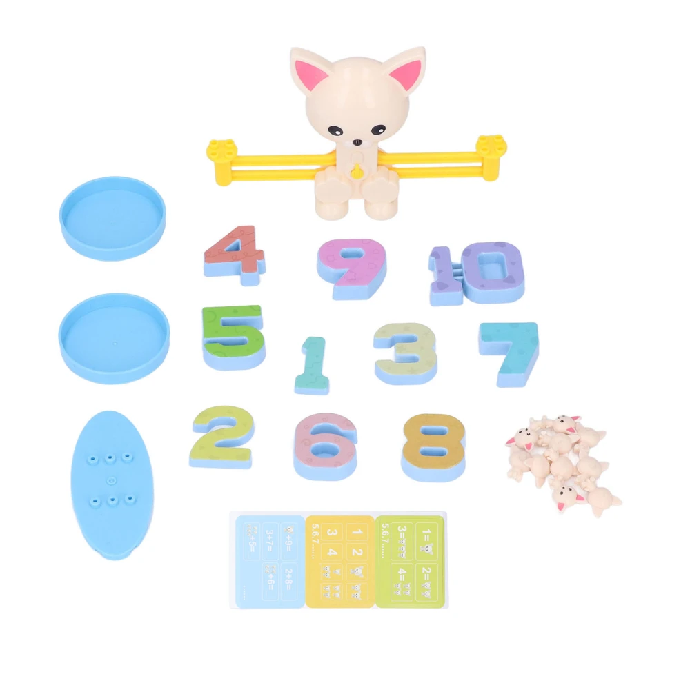 Balance Scale Cute Dog Shape Educational Math Counting Kindergarten Learning Activities for Kids Preschool Learning Toy