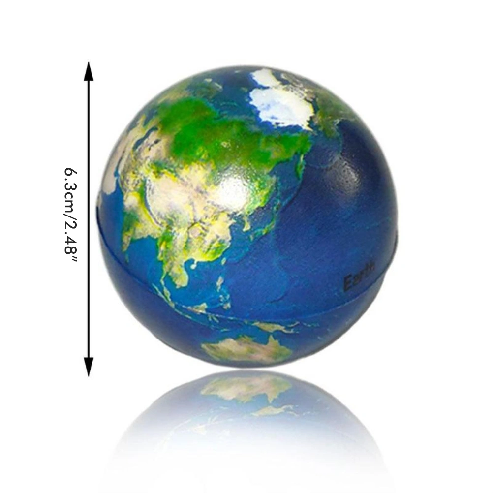 63mm Eight Planets Star Ball Toy Colorful Bouncy Sponge Ball Stress Balls Educational Toy for Kids