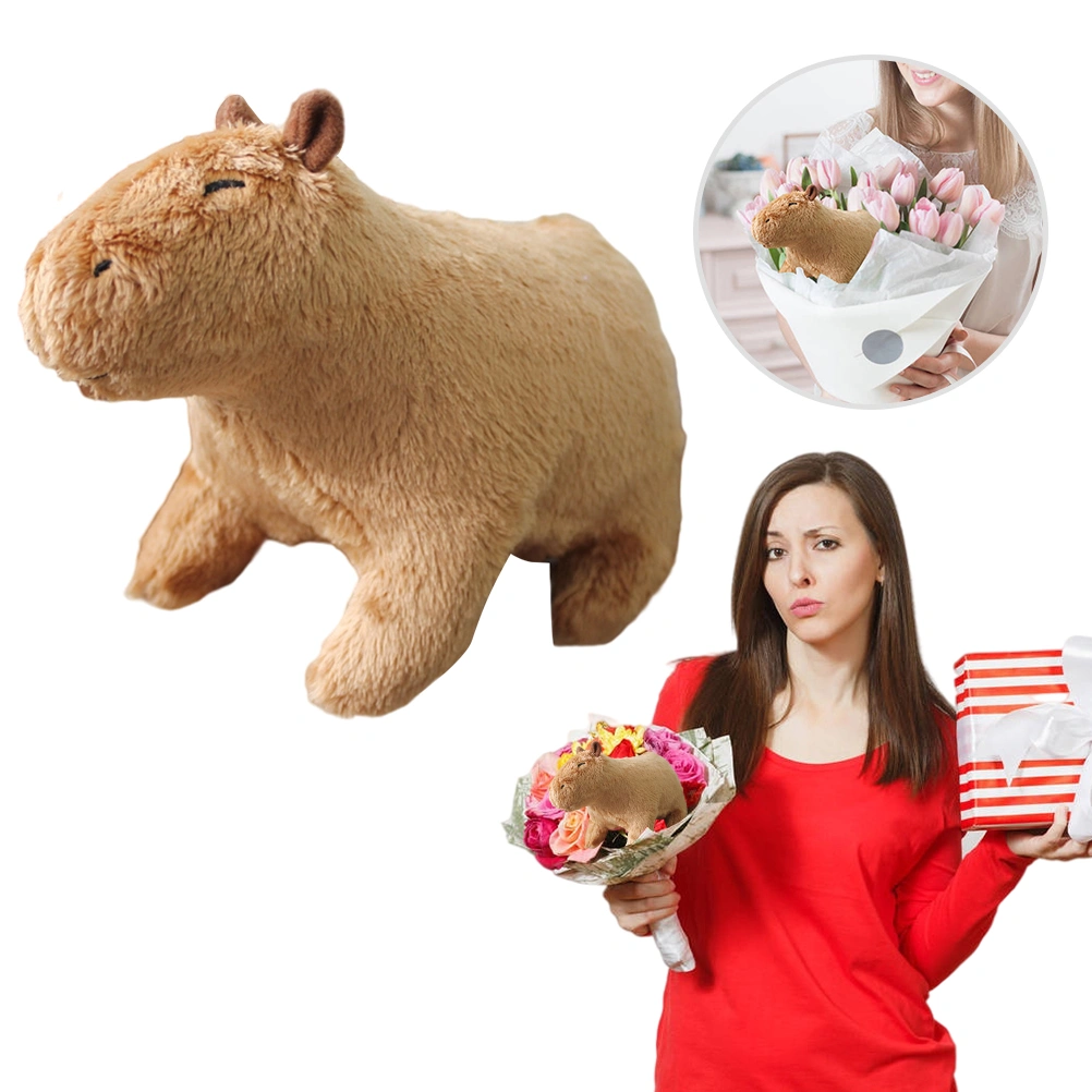 Simulation Animal Capybara Plush Toys Cute Capybara Plushie Dolls Wild Animals Stuffed Toys Gift for Kids and Friends