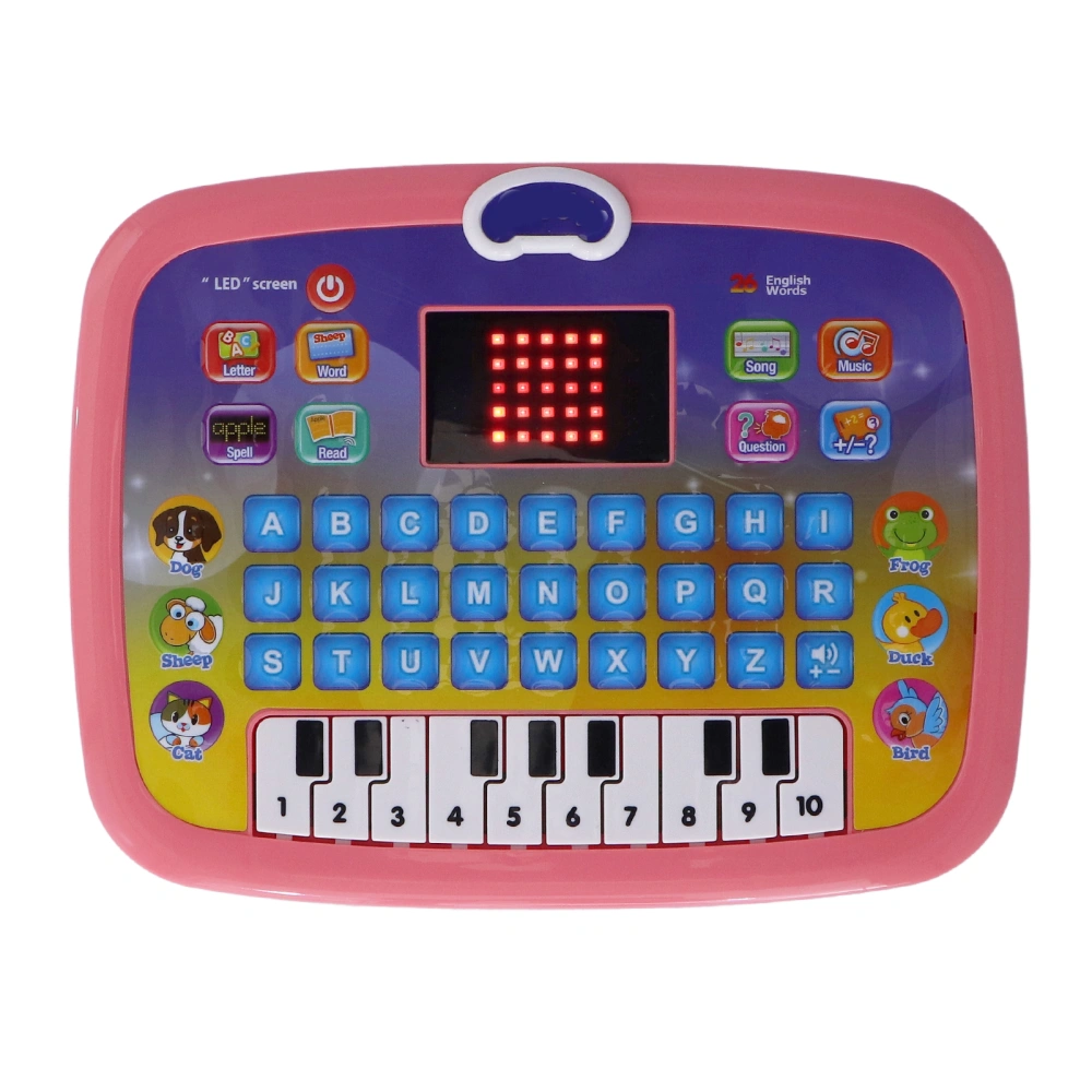 Children Learning Computer Educational Preschool Learning Laptop Toy for Kids ToddlersPink