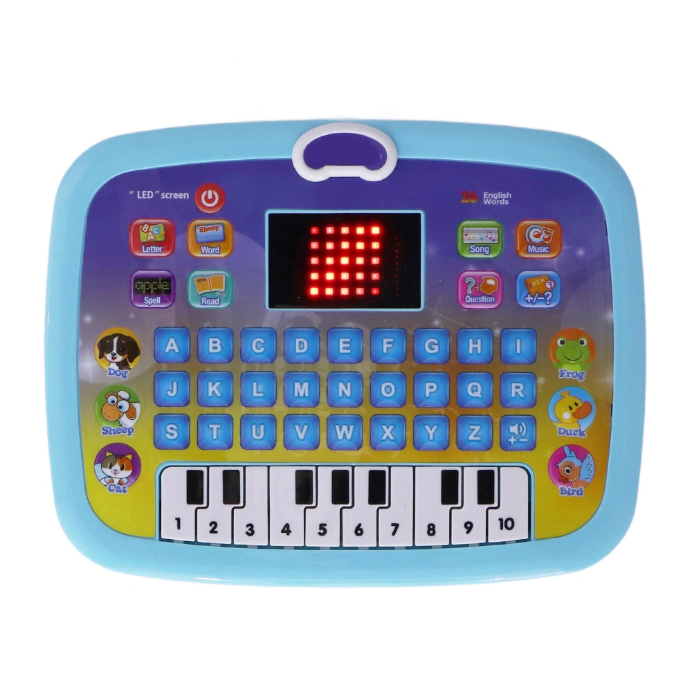 Children Learning Computer Educational Preschool Learning Laptop Toy for Kids ToddlersBlue