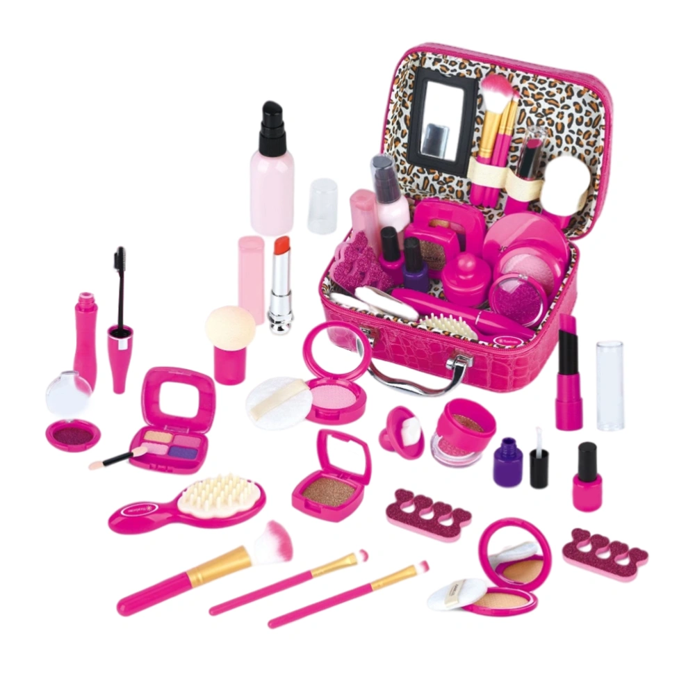 Children Make Up Set Washable Make Up Case Cosmetic Set Makeup Toy Set Costume Party Props Gift for Age 3-10 Years Old Girls