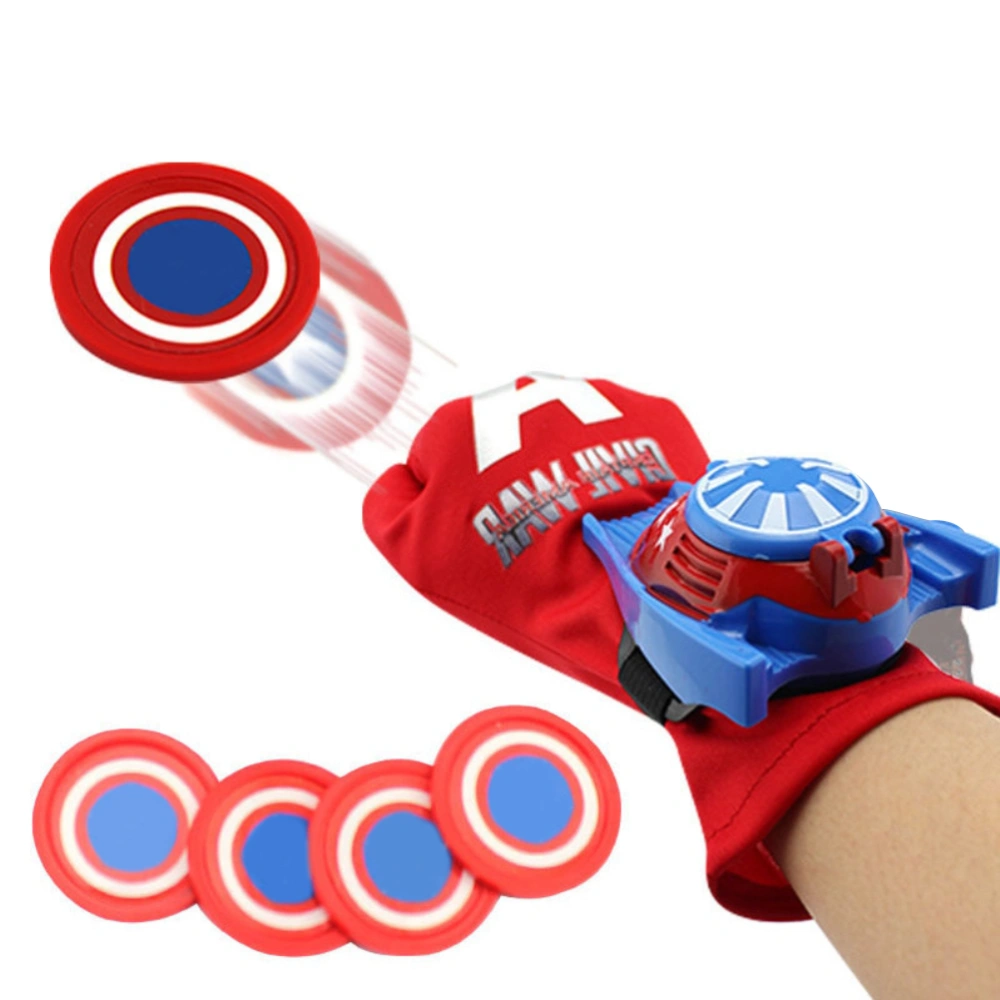 7pcs/set Launcher Gloves Toys Cosplay Glove Launcher Wrist Toys Shooter Toy Gift for Children s Birthday and Children s Day