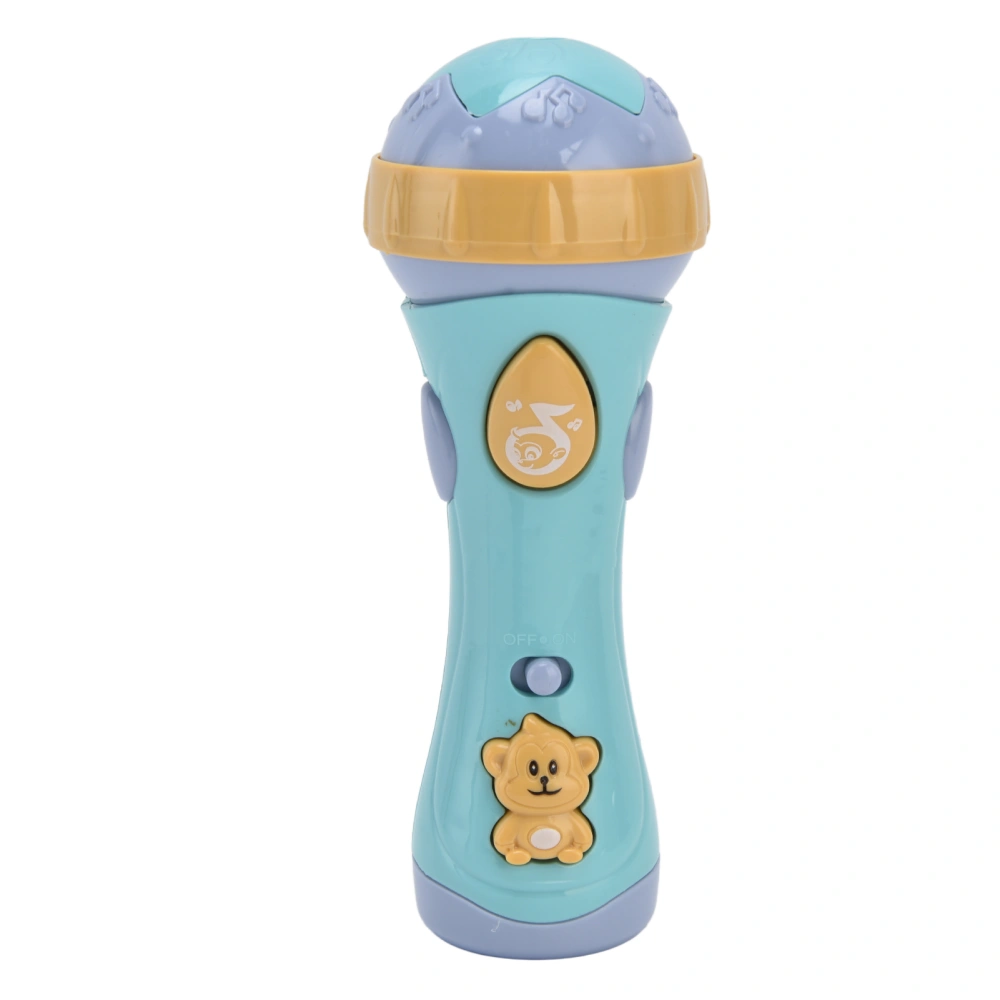 Toy Microphone Moderate Volume Cute Practical Small Light Toy Voice Changer Karaoke Machine for Home Kindergarten