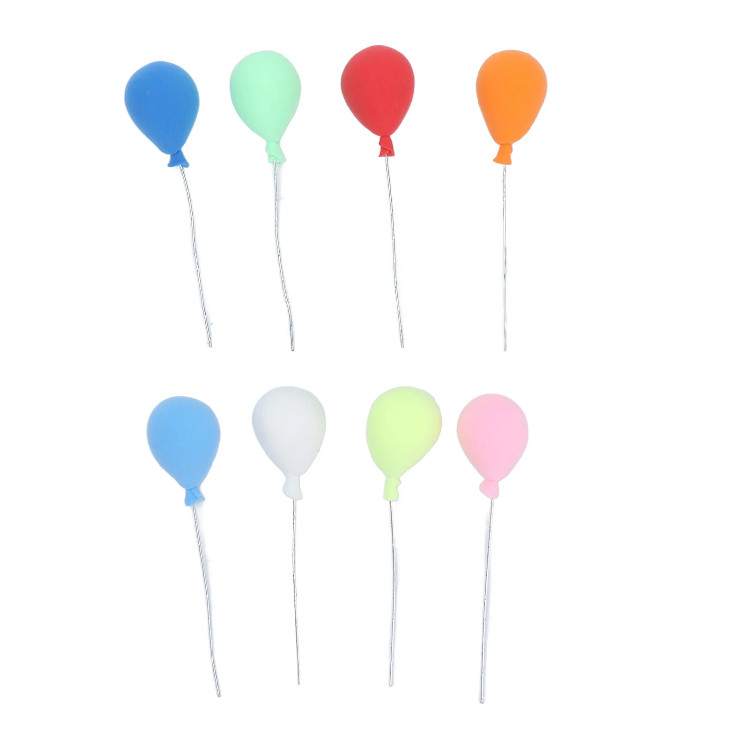 8pcs Dollhouse Balloons Mini 1:12 Colorful Foam Exquisite Bonsai Decorative Accessories for Children Toys Decoration