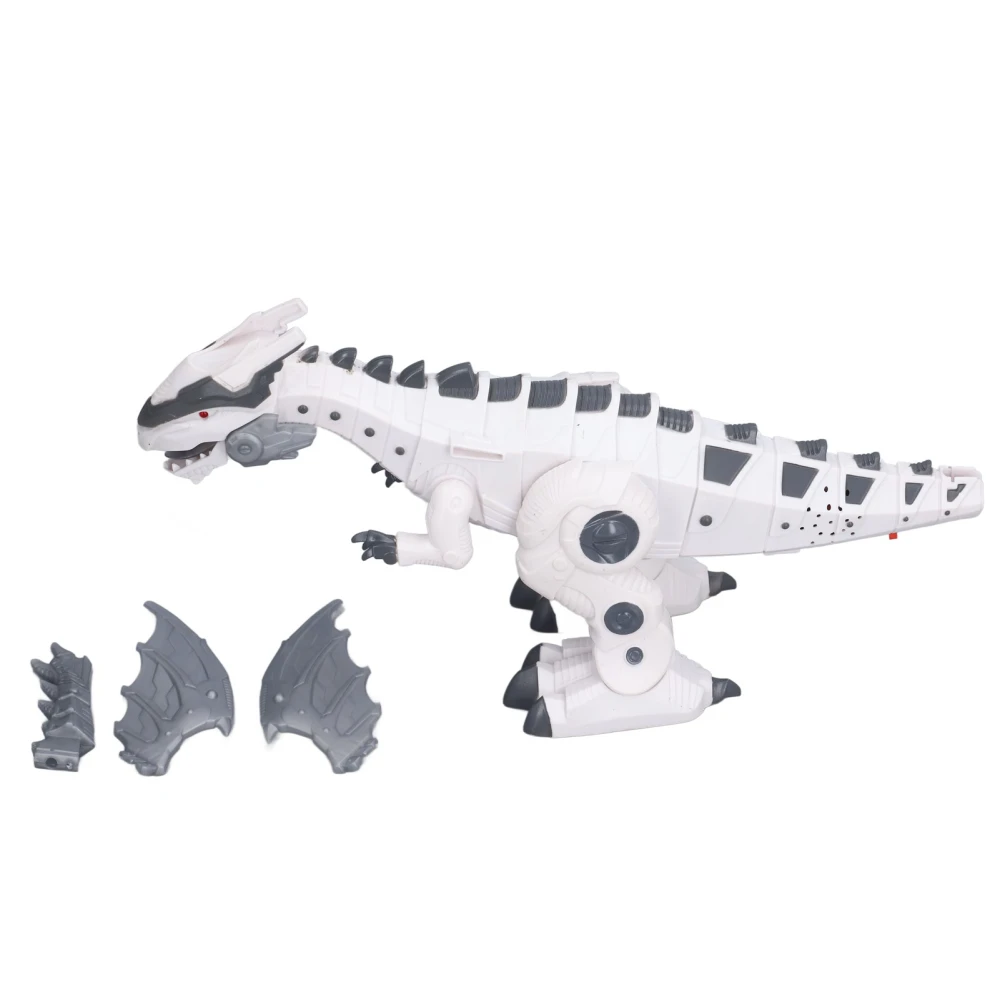 Electric Animal Toys Walking Flashing Simulation Sound Tyrannosaurus Rex Mechanical Dinosaur Toys White