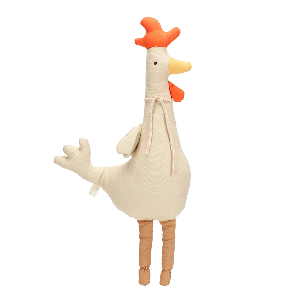 Cartoon Chicken Doll Soft Adorable Rooster Doll Toy for Children's Room Decoration Shooting Props