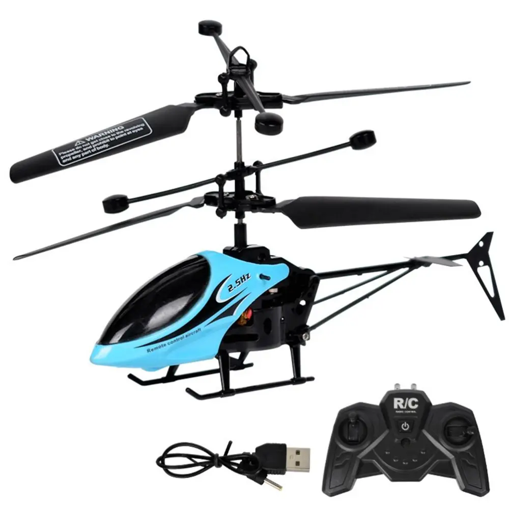 Remote Control Helicopter with Lights 2 Channel USB Charging Mini RC Helicopter for Outdoor or Indoor One Click Take off Landing Mini Aircraft Flying Toy