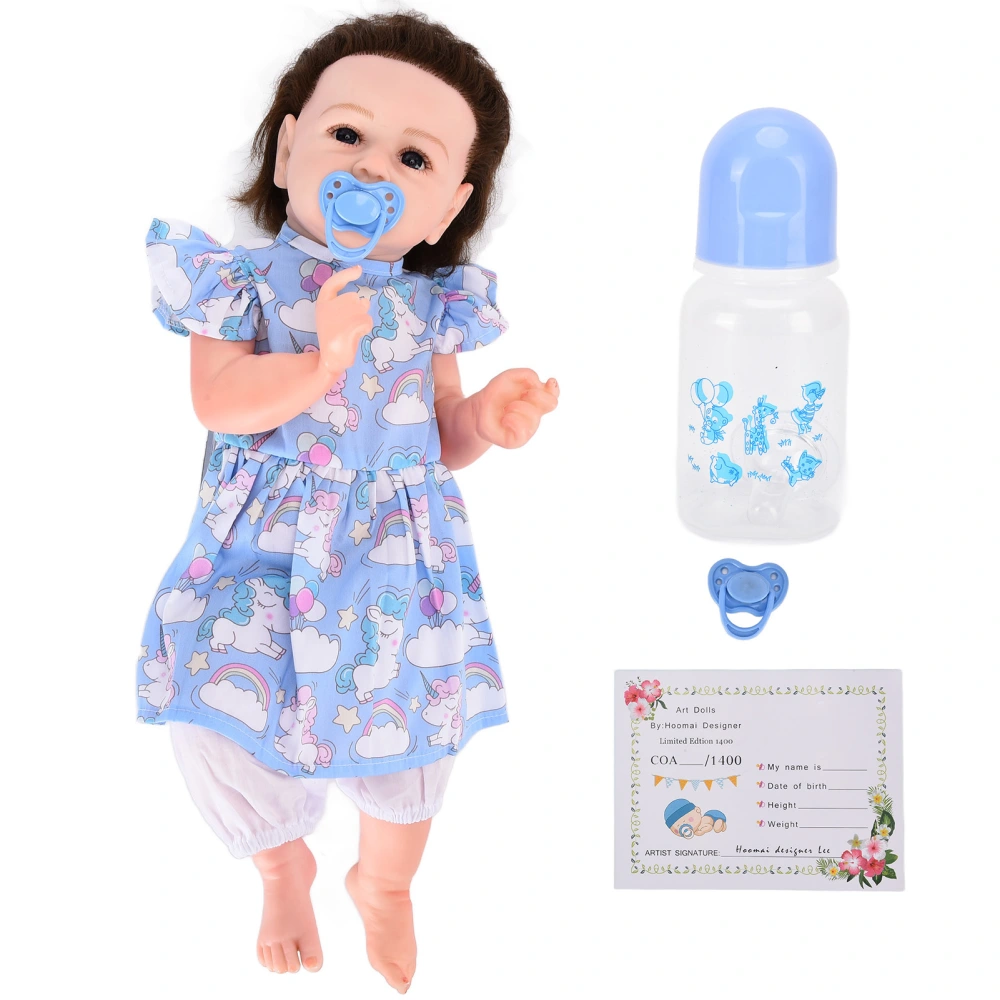 Rebirth Baby Doll Simulation Newborn Size 22in Lifelike Doll Toy Full Body Washable Baby Girl Doll