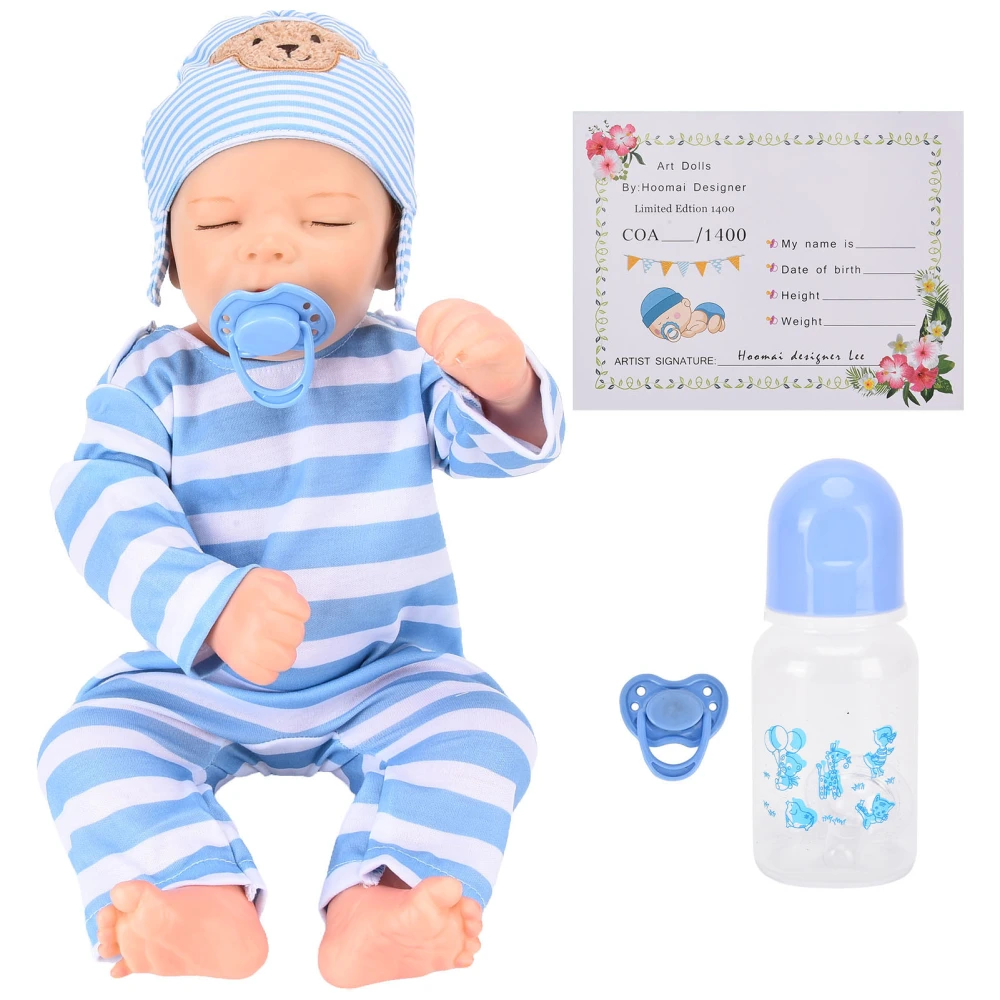 18Inches Newborn Baby Girls Dolls Realistic Full Vinly Body Washable Baby Doll with Toy Accessories for Collection