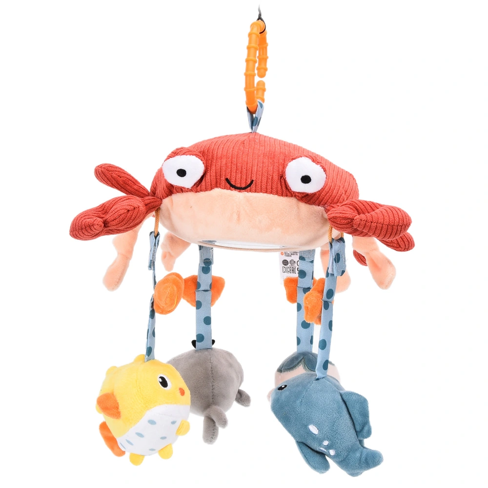 Baby Crib Mobile Baby Bed Rattles Hanging Plush Crab Bell Toys Stroller Pendant for Newborn BabyStuffed Crab Set TM257