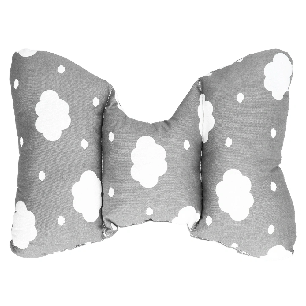 Baby Butterfly Pillow Neck Protector Shockproof Cotton Anti Deflection Newborn Shaping PillowWhite Cloud