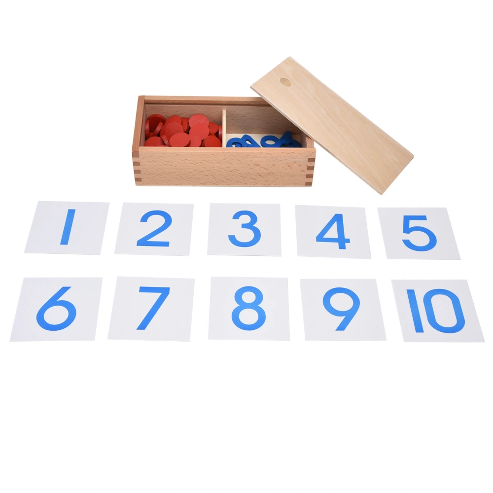 Montessori Math Teaching Aids Professional Montessori Children Numbers and Bargaining Chips Early Education KitProfessional Edition Numbers and Chips