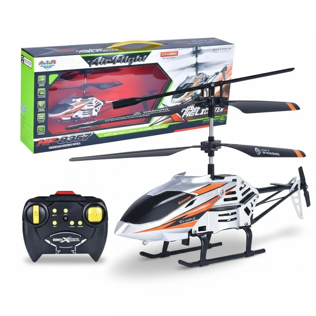 Remote Control Helicopter with LED Light Altitude Hold RC Helicopters Aircraft Indoor Flying Toy for Kids
