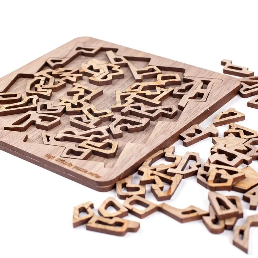 Irregular Decompression Puzzle Wooden Toys Wooden Jigsaw Puzzle Gift for Birthday or Holiday