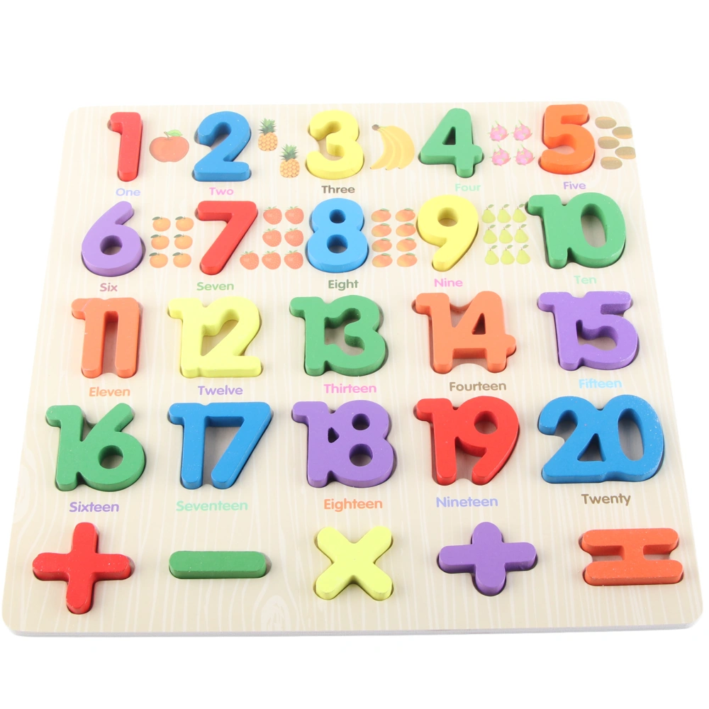 Alphabet Puzzle Wood Colorful Cartoon Pattern Preschool Alphabet Number Puzzles for ToddlersNew Digital Board